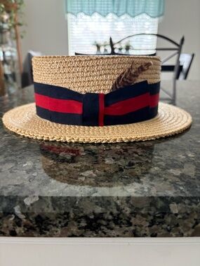 Italian Sailor Straw Hat aka “campaign hat”